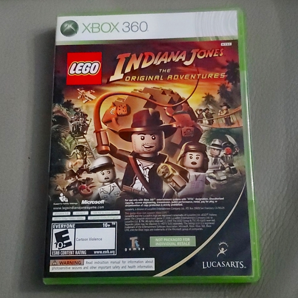 Rare Factory Sealed LEGO Indiana Jones & Kung Fu Panda Xbox 360 Dual Game Pack